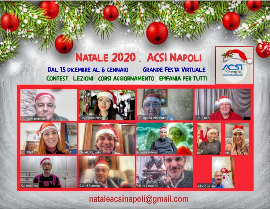 Grande Festa Virtuale e numerose attività per il Natale ACSI Napoli
