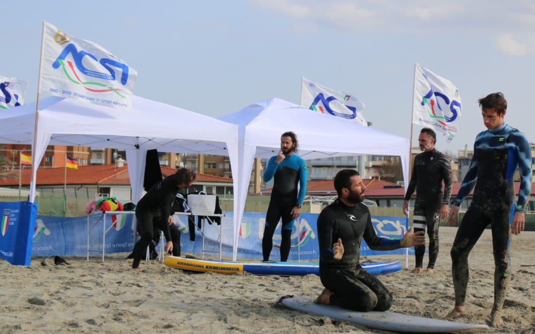 Surf, si è tenuto il primo corso ACSI Istruttori di Livello 1