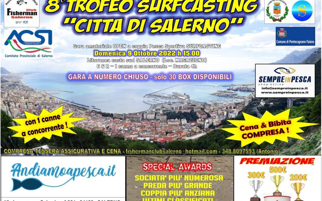 8° Trofeo Surfcasting “Città di Salerno”